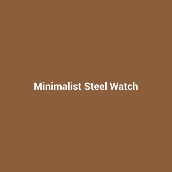 Minimalist Steel Watch