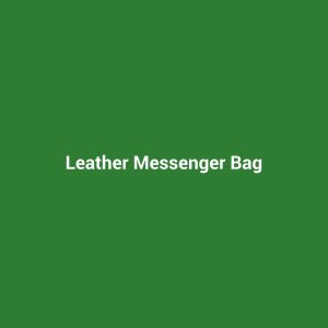 Leather Messenger Bag