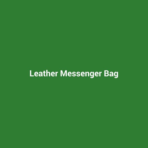 Leather Messenger Bag