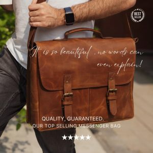 Leather Messenger Bag